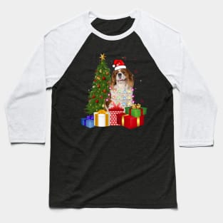 Cavalier King Charles Spaniel Christmas Tree Santa Hat Funny Xmas Gift Dog T-Shirt Baseball T-Shirt